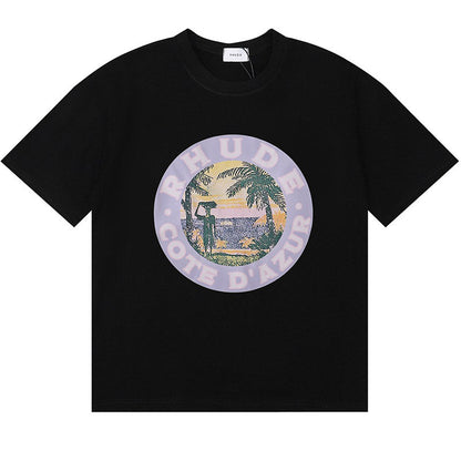 RHUDE  Off-white Lago T-Shirts RHUDE