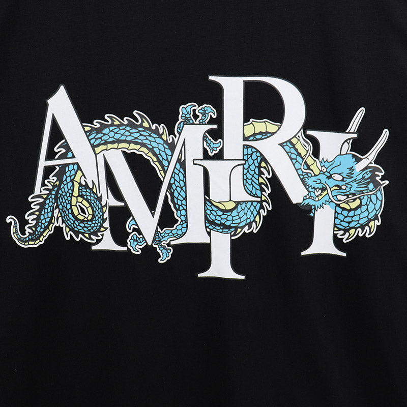 AMIRI Dragon logo-print cotton-jersey T-shirts AMIRI