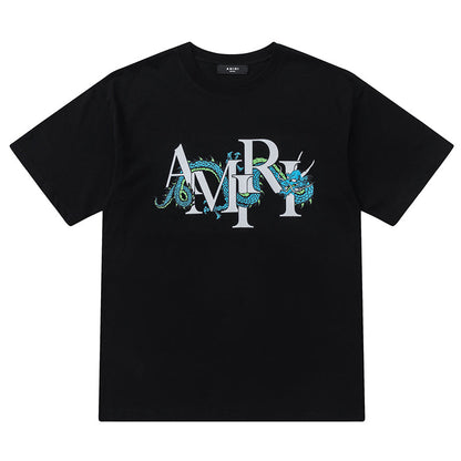 AMIRI CNY Dragon Logo Printed Cotton T-Shirt AMIRI