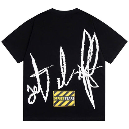 Denim Tears Flame Print Kapok T- Shirts DENIM TEARS