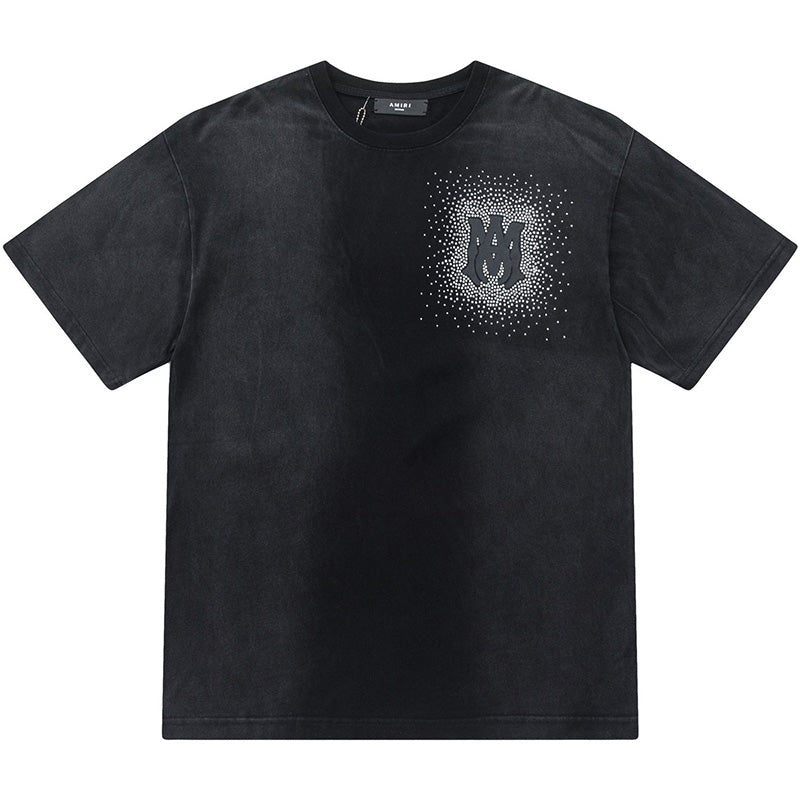 AMIRI Alphabet star embellished glitter print T-shirts AMIRI
