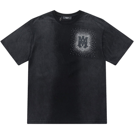 AMIRI Alphabet star embellished glitter print T-shirts AMIRI