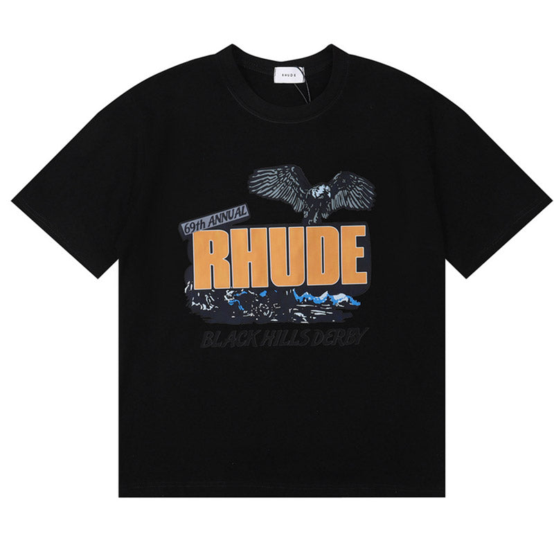 RHUDE Black Hills Rally T-Shirts RHUDE