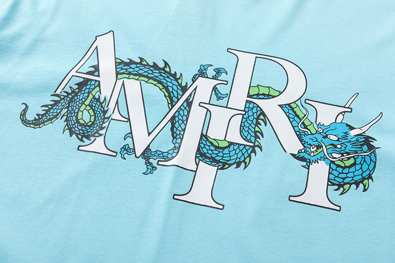 AMIRI Men's Blue Cny Dragon T-Shirt AMIRI