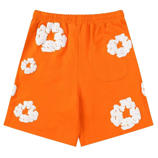 Denim Tears The Cotton Wreath Shorts Orange DENIM TEARS