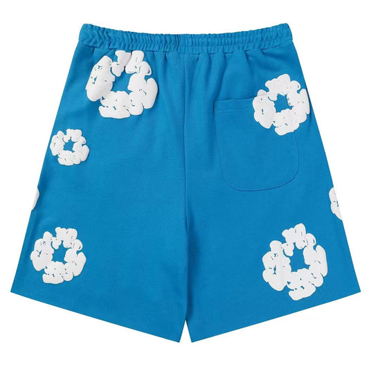 Denim Tears The Cotton Wreath Shorts Blue DENIM TEARS