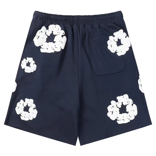 Denim Tears The Cotton Wreath Shorts Dark Blue DENIM TEARS