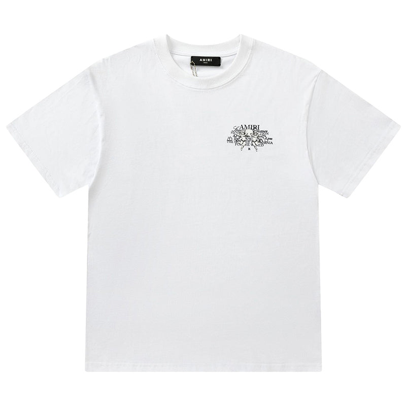 AMlRl Crew Neck Unisex Street Style Plain Cotton T-Shirt AMIRI
