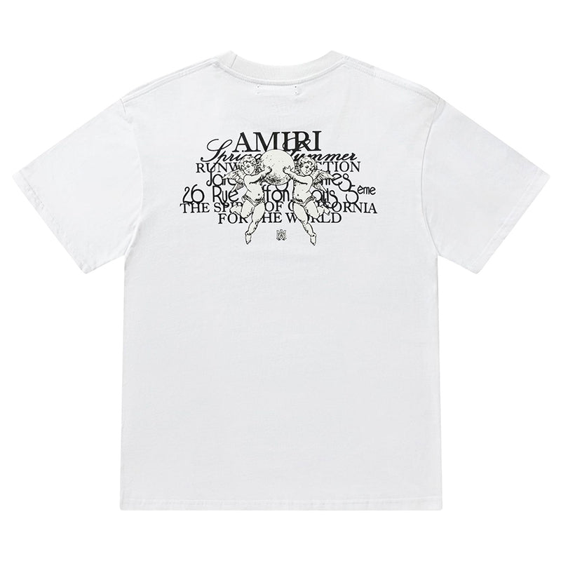 AMlRl Crew Neck Unisex Street Style Plain Cotton T-Shirt AMIRI