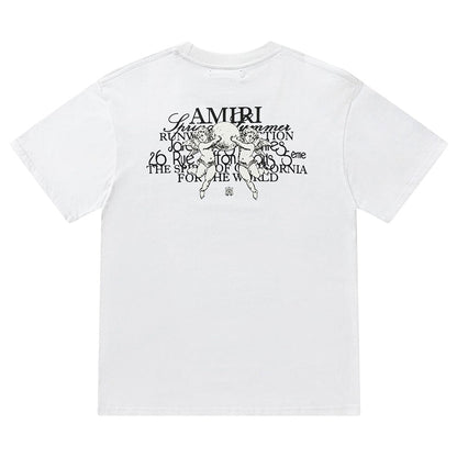 AMlRl Crew Neck Unisex Street Style Plain Cotton T-Shirt AMIRI