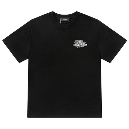 AMlRl Crew Neck Unisex Street Style Plain Cotton T-Shirt AMIRI
