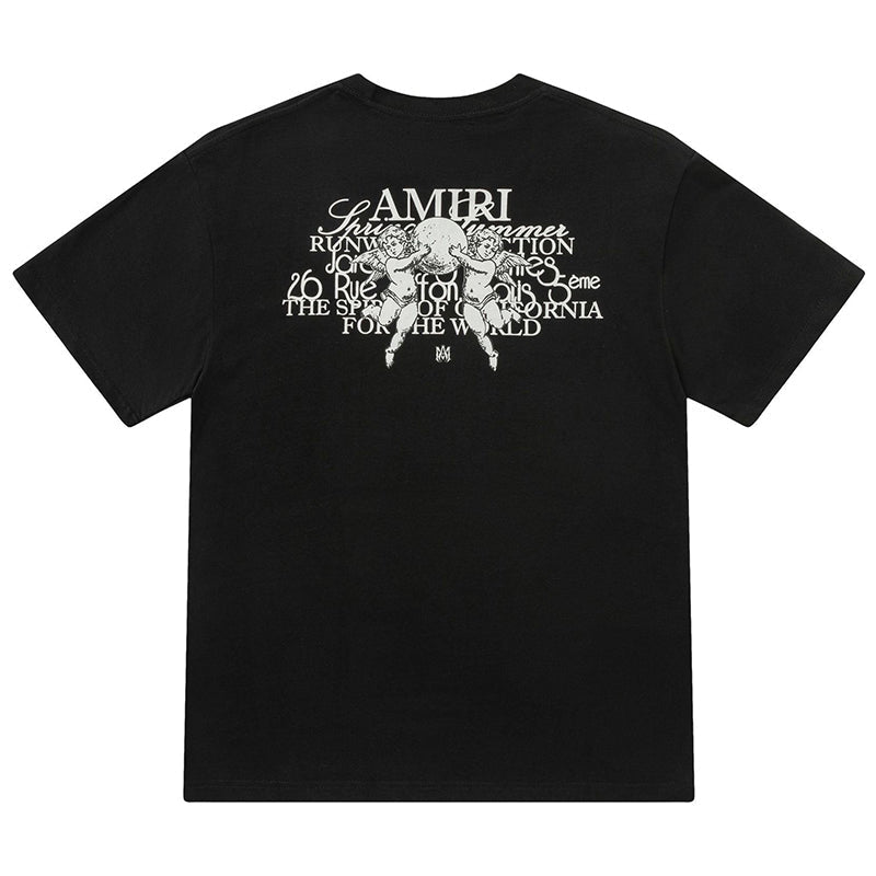 AMlRl Crew Neck Unisex Street Style Plain Cotton T-Shirt AMIRI