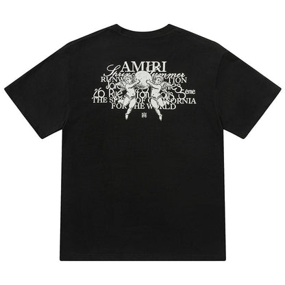 AMlRl Crew Neck Unisex Street Style Plain Cotton T-Shirt AMIRI