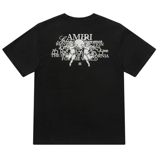 AMlRl Crew Neck Unisex Street Style Plain Cotton T-Shirt AMIRI