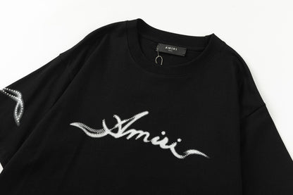 Amiri Smoke Embellished Crewneck T-Shirt AMIRI
