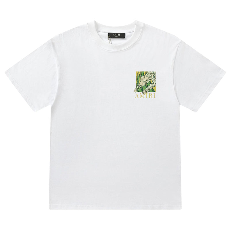 Amiri Men's Black Leopard T-shirt AMIRI