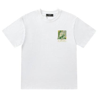 Amiri Men's Black Leopard T-shirt AMIRI