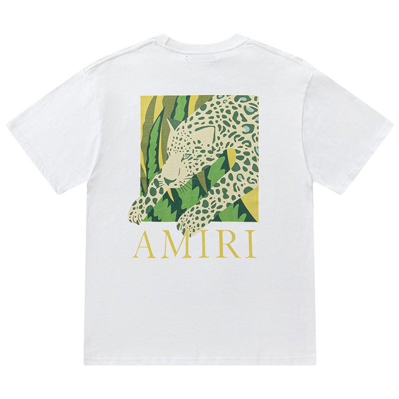 Amiri Men's Black Leopard T-shirt AMIRI