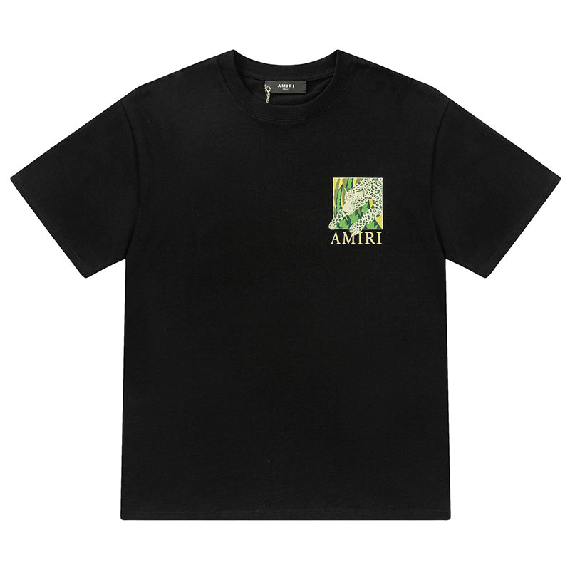 Amiri Men's Black Leopard T-shirt AMIRI