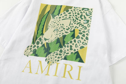 Amiri Men's Black Leopard T-shirt AMIRI