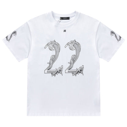 Amiri 22 Logo-Printed Crewneck T-Shirt AMIRI