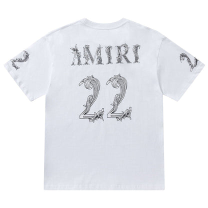 Amiri 22 Logo-Printed Crewneck T-Shirt AMIRI