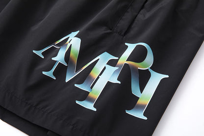 AMIRI Street Style Logo Swim Shorts AMIRI