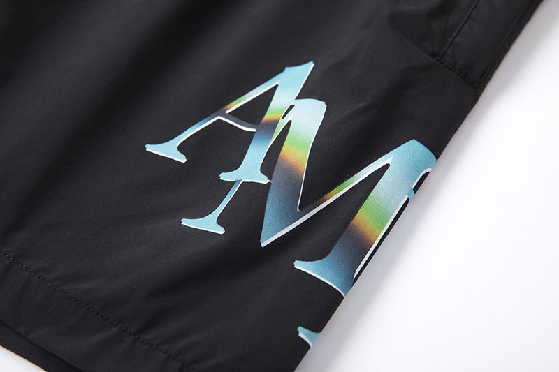 AMIRI Street Style Logo Swim Shorts AMIRI