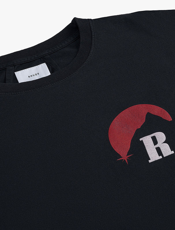 RHUDE MOONLIGHT LOGO T-SHIRT RHUDE