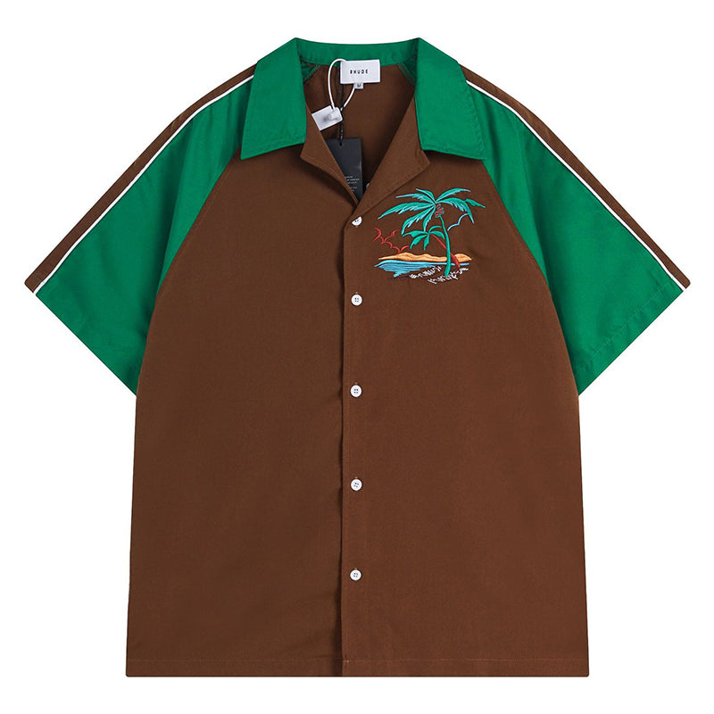 Rhude Letter Logo Printed Shirt RHUDE