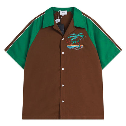 Rhude Letter Logo Printed Shirt RHUDE