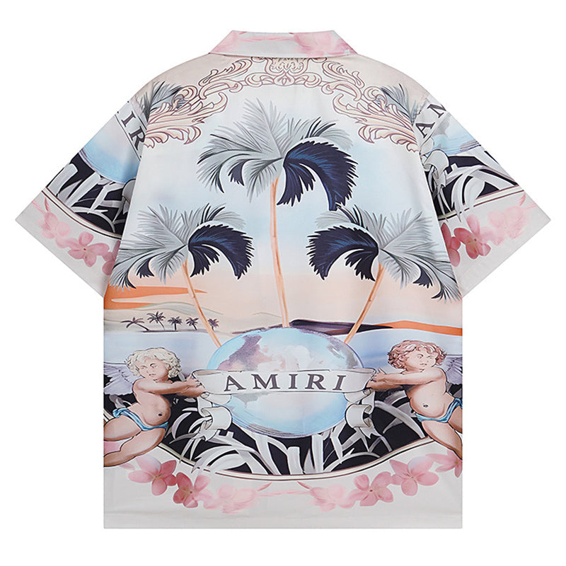 Amiri Men's Cherub Silk Shirt AMIRI