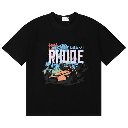 RHUDE Miami Grand Prix cotton T-shirt RHUDE
