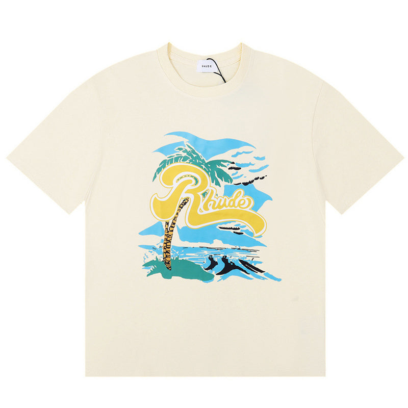 RHUDE REGATTA PALM T-Shirts RHUDE