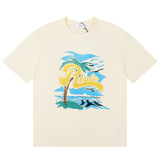 RHUDE REGATTA PALM T-Shirts RHUDE