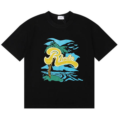 RHUDE REGATTA PALM T-Shirts RHUDE