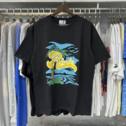 RHUDE REGATTA PALM T-Shirts RHUDE