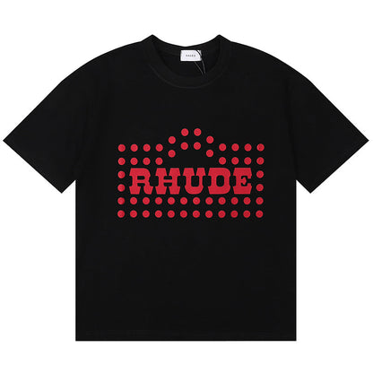 RHUDE FLOCKED BURNOUT T-Shirt RHUDE