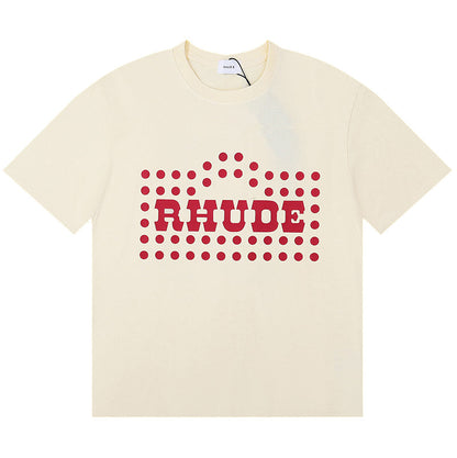 RHUDE FLOCKED BURNOUT T-Shirt RHUDE