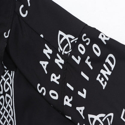 AMIRI Ouija Board Bowling Shirt In Black AMIRI