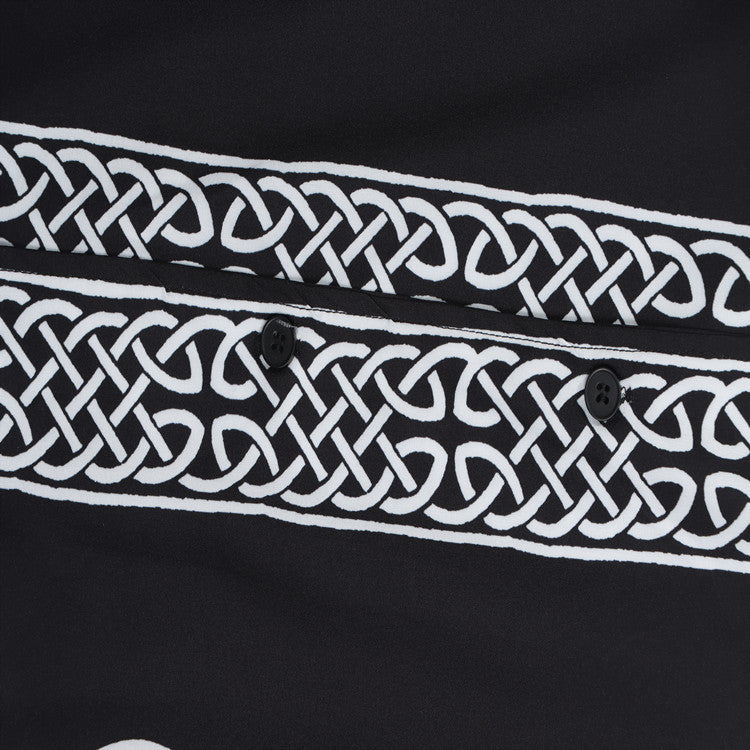 AMIRI Ouija Board Bowling Shirt In Black AMIRI
