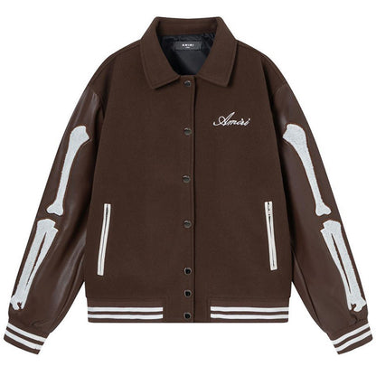 AMlRl Bones Varsity Jacket AMIRI