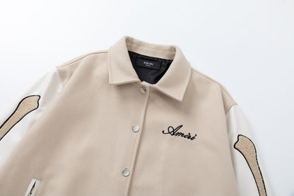 AMlRl Bones Varsity Jacket AMIRI