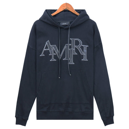 AMlRl logo-applique cotton Hoodies AMIRI