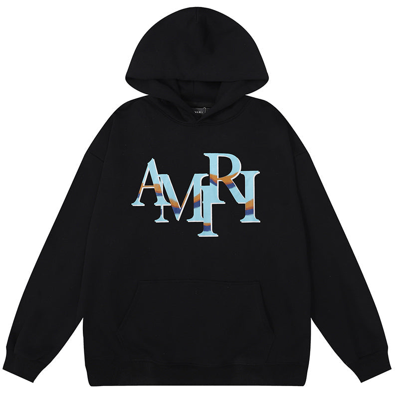 AMIRl Street Style Long Sleeves Plain Cotton Logo Hoodies AMIRI