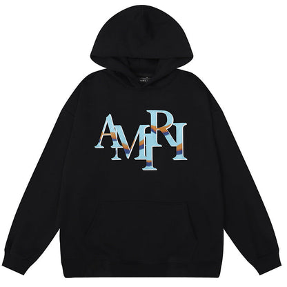 AMIRl Street Style Long Sleeves Plain Cotton Logo Hoodies AMIRI
