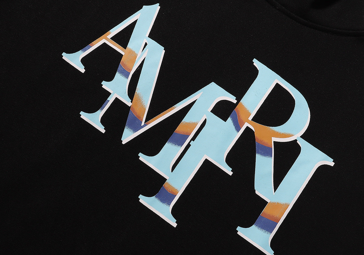 AMIRl Street Style Long Sleeves Plain Cotton Logo Hoodies AMIRI