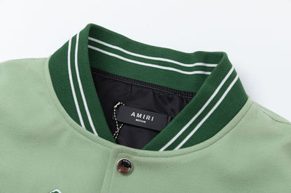 AMIRI Angel Branded Woven Varsity Jacket AMIRI