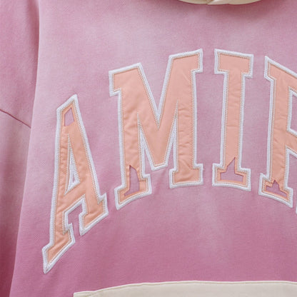 AMIRI Logo-Appliqued Colour-Block Cotton-Jersey Hoodies AMIRI