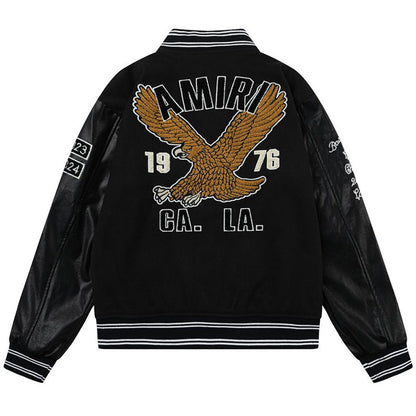 AMlRl appliqué-logo Varsity Jackets AMIRI